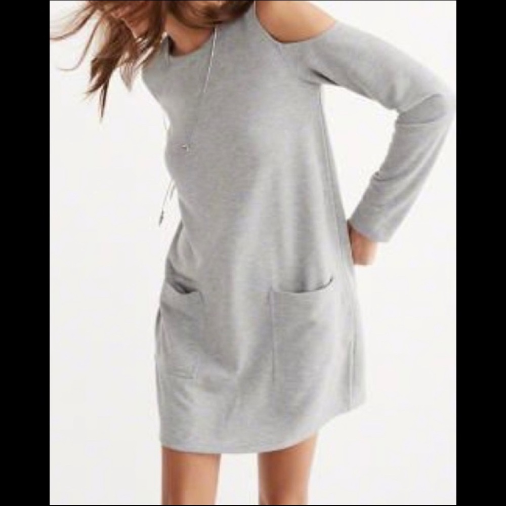 Abercrombie & Fitch Gray Sweatshirt Dress Size XS